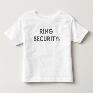 Camiseta De Bebé Casando "SEGURIDAD del ANILLO "