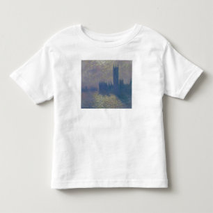 Camiseta De Bebé Casas de Claude Monet el del parlamento, cielo