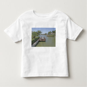 Camiseta De Bebé Casas y muelles en el canal Marco Island Florida
