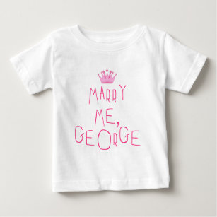 Camiseta De Bebé Cásate conmigo, George