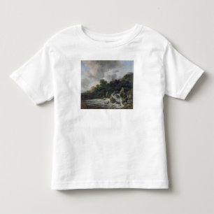 Camiseta De Bebé Cascada cerca de un pueblo, c.1665-70