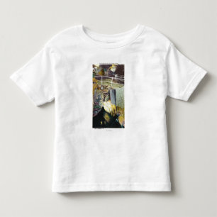 Camiseta De Bebé Cascada de oro y opinión natural del puente