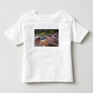 Camiseta De Bebé Cascada Deadwood en Reynolds Creek en otoño en