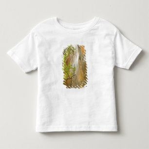 Camiseta De Bebé Cascada del estanque esmeralda inferior Roca y árb