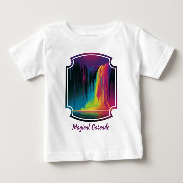 Camiseta De Bebé Cascada mágica, cautivadora serenidad (Anverso)