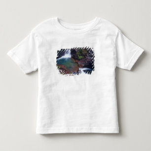 Camiseta De Bebé Cascada St Mary en el Parque Nacional Glaciar en