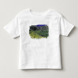 Camiseta De Bebé Cascada y flores silvestres en prado alpino, 3
