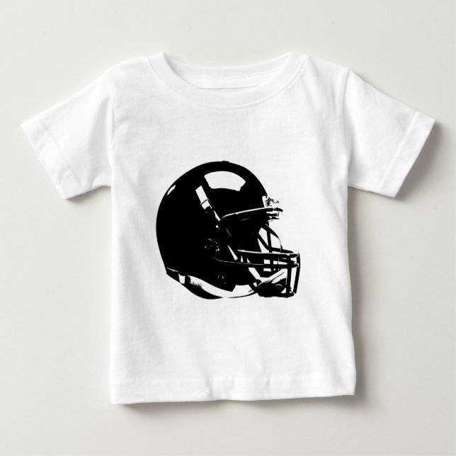 Camiseta De Bebé Casco de fútbol de arte pop (Anverso)