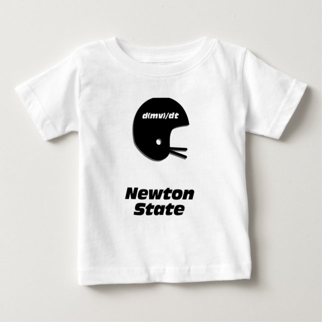 Camiseta De Bebé Casco de fútbol Newton (Anverso)