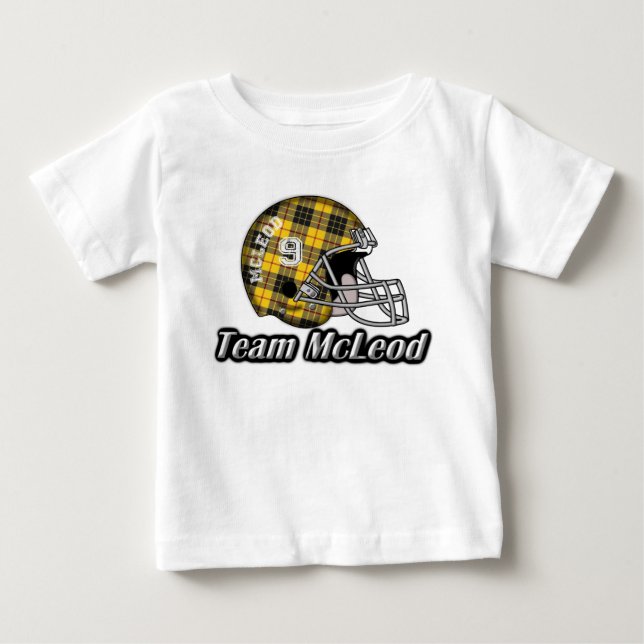 Camiseta De Bebé Casco del equipo McLeod MacLeod Tartan (Anverso)