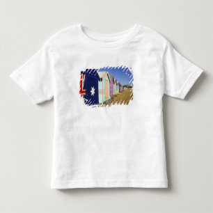 Camiseta De Bebé Casetas de Baño, Playa Middle Brighton, Puerto
