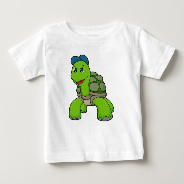 Camiseta De Bebé Casquillo de tortuga (Anverso)