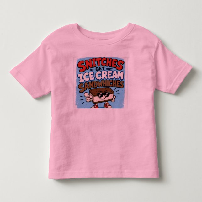 Camiseta De Bebé Castigo de Helado (Anverso)