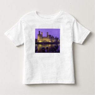 Camiseta De Bebé Castillo de Caernarfon, de noche, Gwynedd, Gales