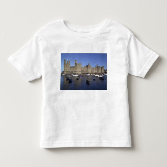Camiseta De Bebé Castillo de Caernarfon, Gwynedd, Gales (RF) (Anverso)