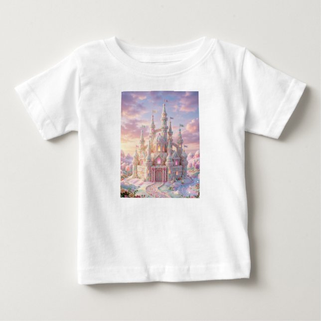 Camiseta De Bebé castillo de caramelo (Anverso)