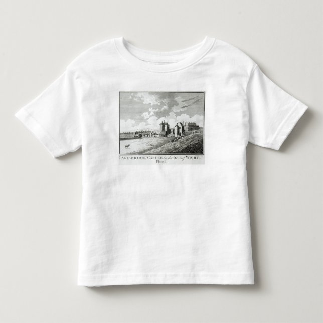 Camiseta De Bebé Castillo de Carisbrook, isla del Wight, placa I (Anverso)