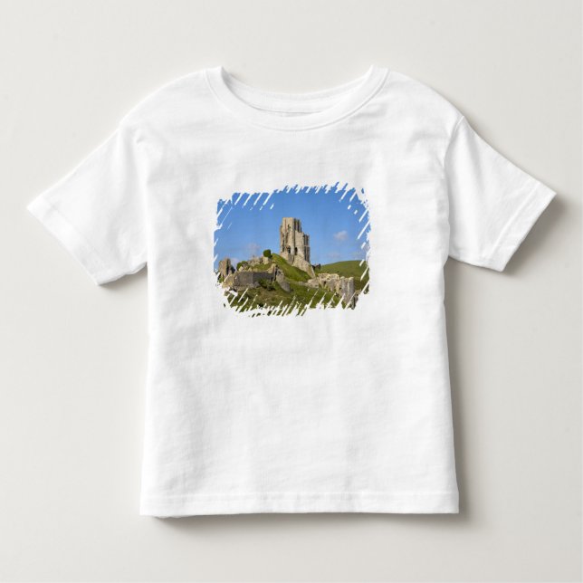 Camiseta De Bebé Castillo de Corfe, Dorset, Inglaterra (Anverso)
