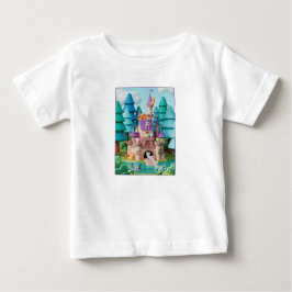 Camiseta De Bebé Castillo de gatos de fantasía 