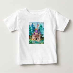Camiseta De Bebé Castillo de gatos de fantasía 