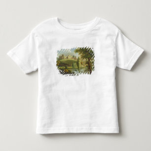 Camiseta De Bebé Castillo de Ludlow con el vertedero de Dinham, del