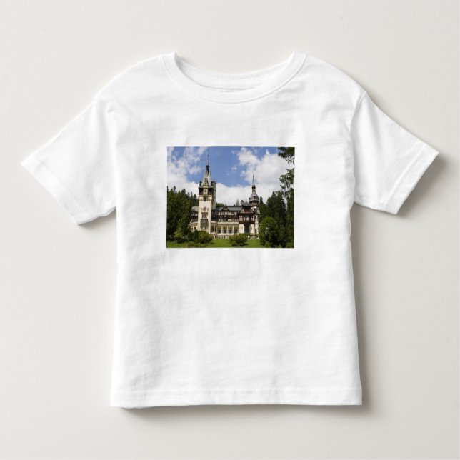 Camiseta De Bebé Castillo de Peles del siglo XVIII, Sinaia, Rumanía (Anverso)
