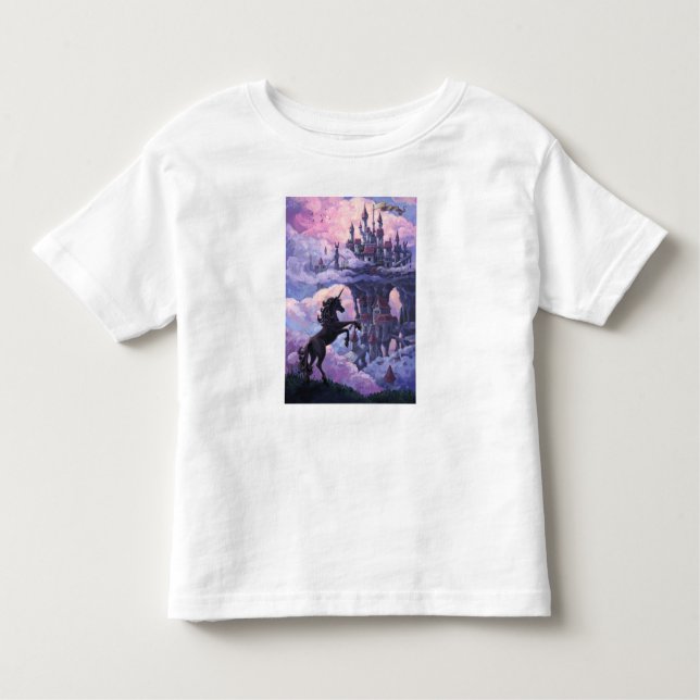 Camiseta De Bebé Castillo de Unicorn (Anverso)