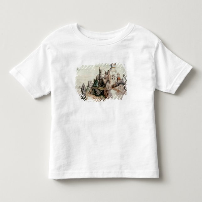 Camiseta De Bebé Castillo fortificado (Anverso)