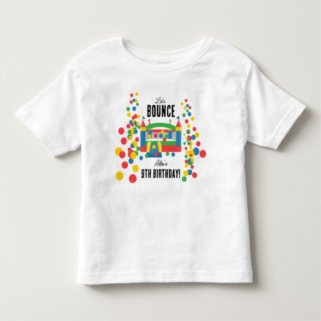 Camiseta De Bebé Castillo Inflable De Salto Para Niños Cumpleaños (Anverso)