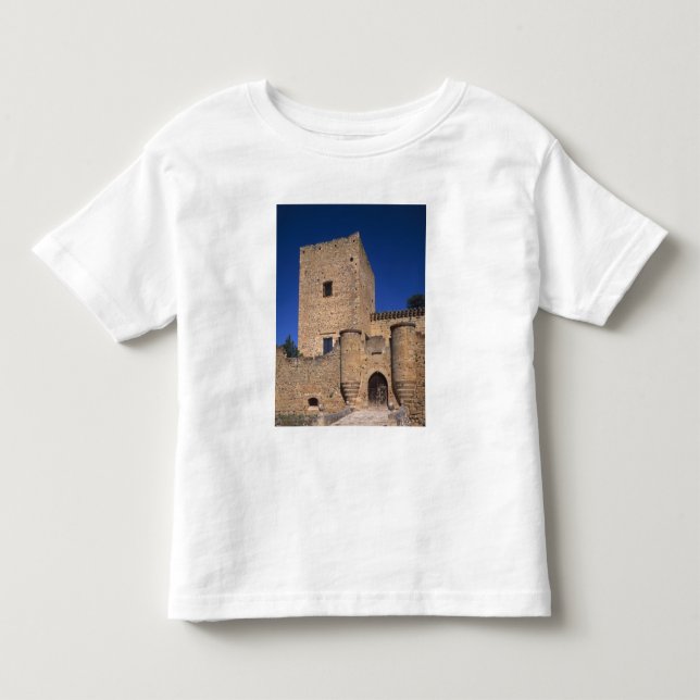 Camiseta De Bebé Castillo Pedraza, León Castilla, España 2 (Anverso)