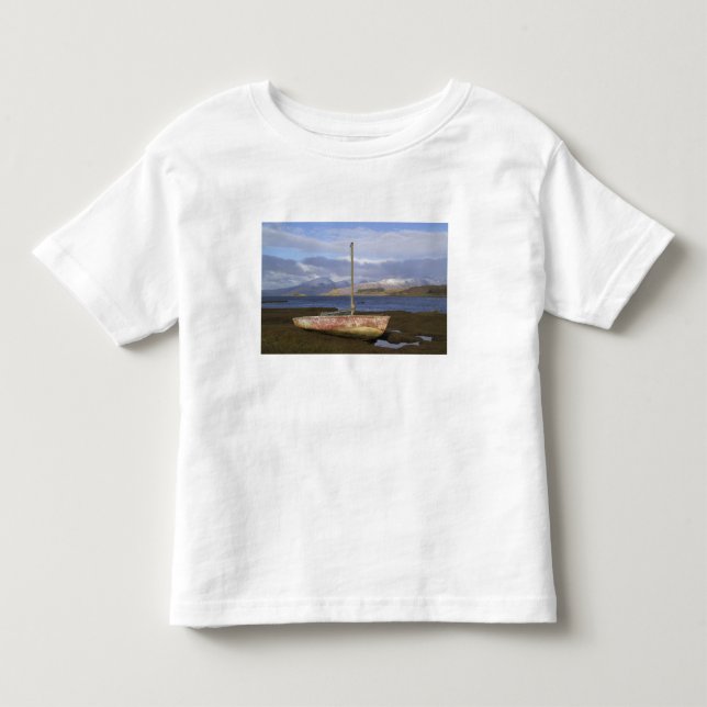 Camiseta De Bebé Castillo Stalker con barco pesquero en el (Anverso)