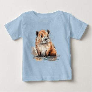 Camiseta De Bebé Castor Adorable