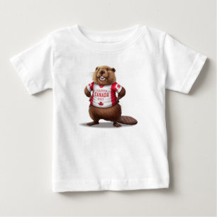 Camiseta De Bebé Castor Canadiense Día de Canadá