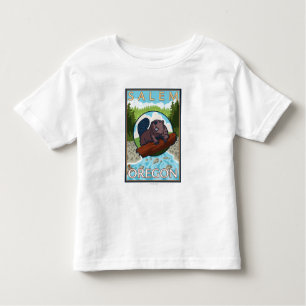 Camiseta De Bebé Castor y río - Salem, Oregon