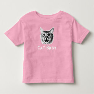 Camiseta De Bebé Cat Baby Retro