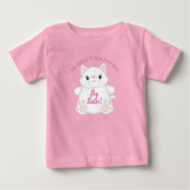 Camiseta De Bebé Cat Baby Shower Kitty Pink