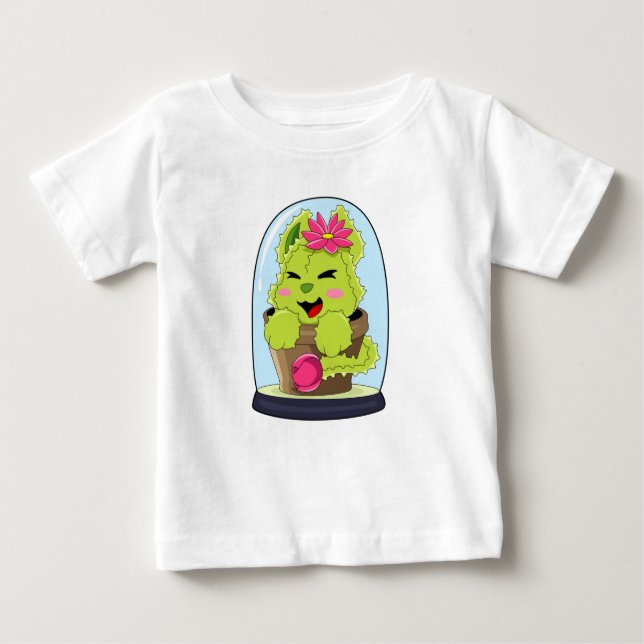 Camiseta De Bebé Cat Cactus (Anverso)