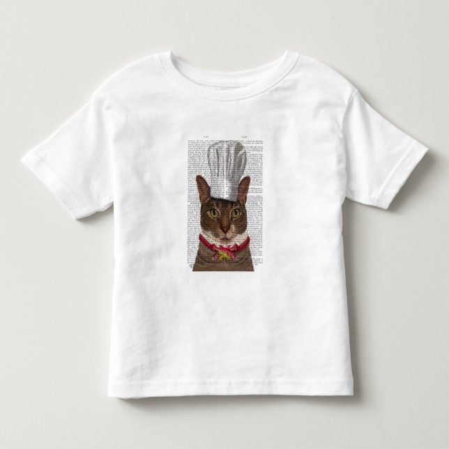 Camiseta De Bebé Cat Chef (Anverso)
