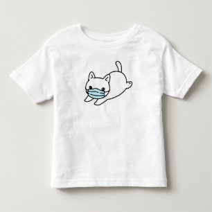 Camiseta De Bebé CAT CON CARA MASK COTTON TODDLER T-Shirt