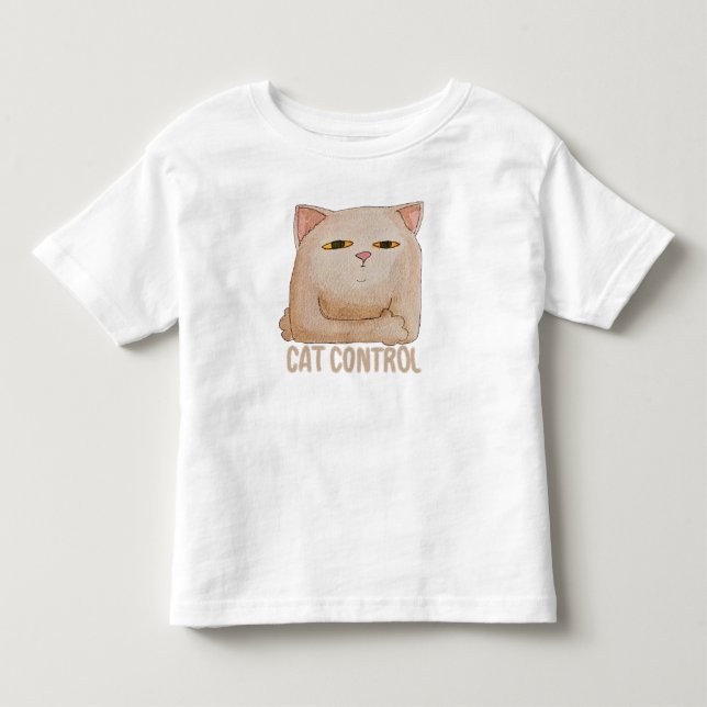 Camiseta De Bebé Cat Control (Anverso)
