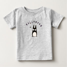 Camiseta De Bebé cat d'Halloween + spider, personalized