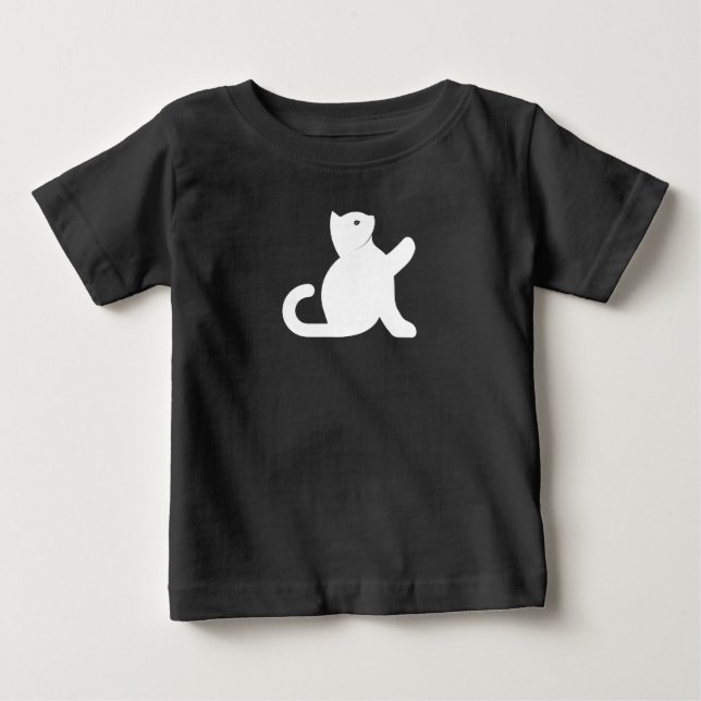 Camiseta De Bebé Cat Dice Hola (Anverso)