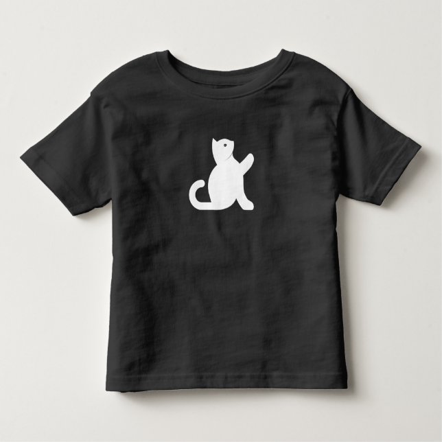 Camiseta De Bebé Cat Dice Hola (Anverso)