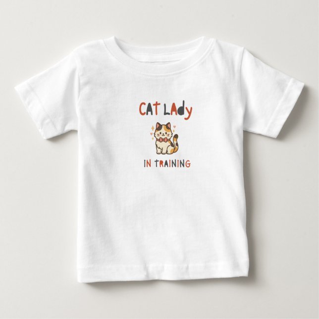 Camiseta De Bebé "Cat Lady" Toddler Tee (Anverso)