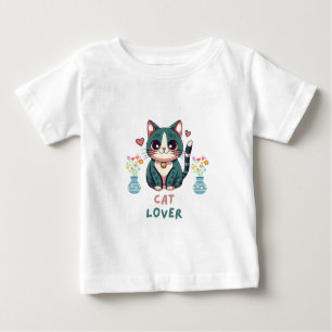 Camiseta De Bebé Cat Lover
