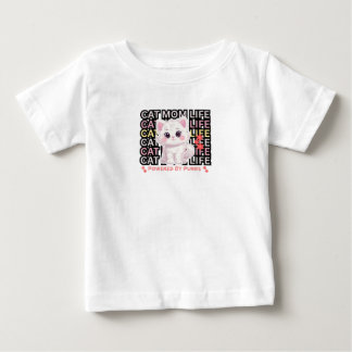 Camiseta De Bebé Cat Mom Life funny