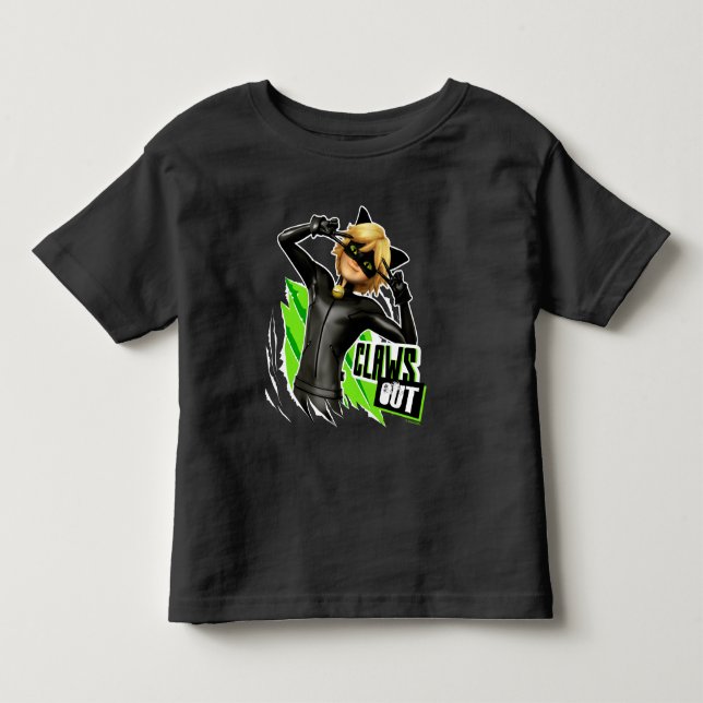 Camiseta De Bebé Cat Noir | Gráfica de Clawga Out (Anverso)
