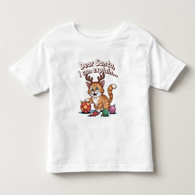 Camiseta De Bebé Cat’s Christmas Plan (Anverso)