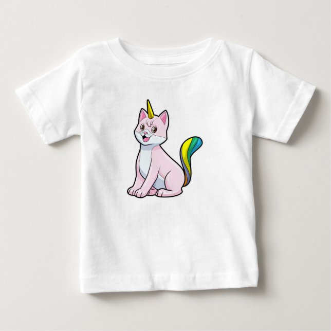 Camiseta De Bebé Cat Unicorn (Anverso)