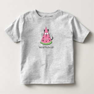 Camiseta De Bebé Cat Watermelon Funny Personalizado
